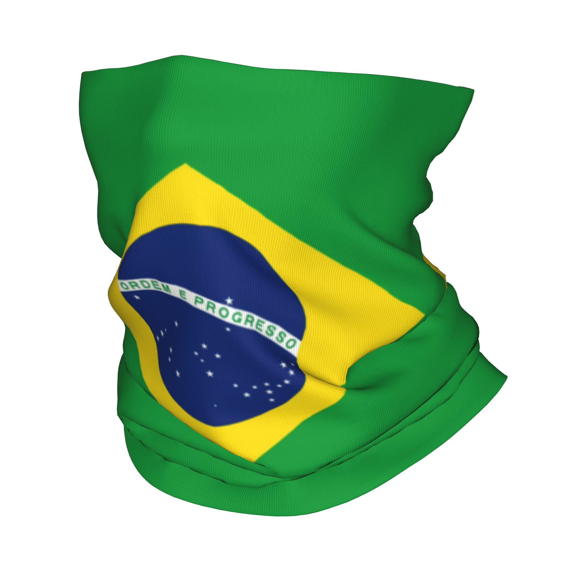 Neck Gaiter Face Cover - Bandana personnalisé avec drapeau du brésil,