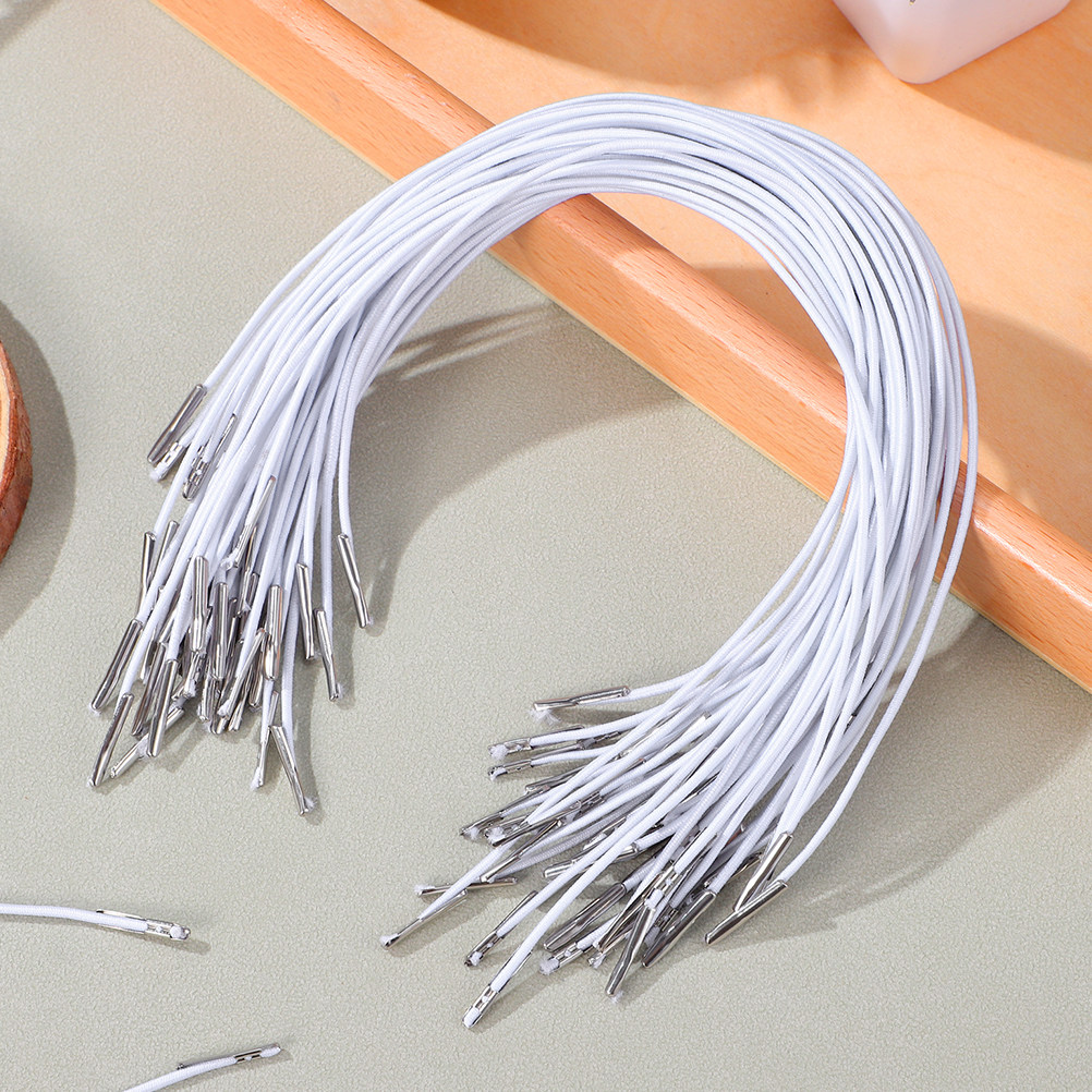 Mask Lanyard Adjustable - 200 Cordons Élastiques Barbelés avec Extrémités