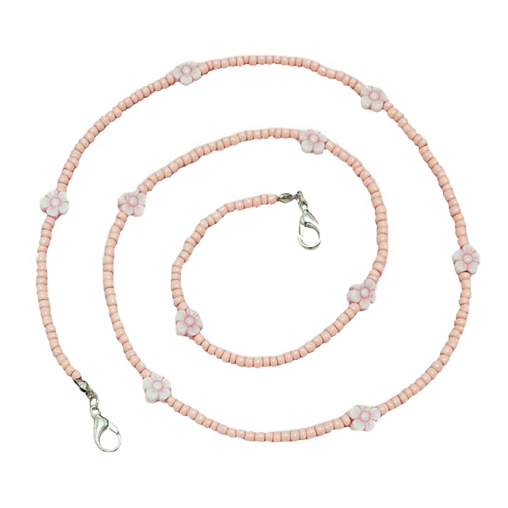 Mask Chain Holder - Chaîne de lanière bohème perlée, support