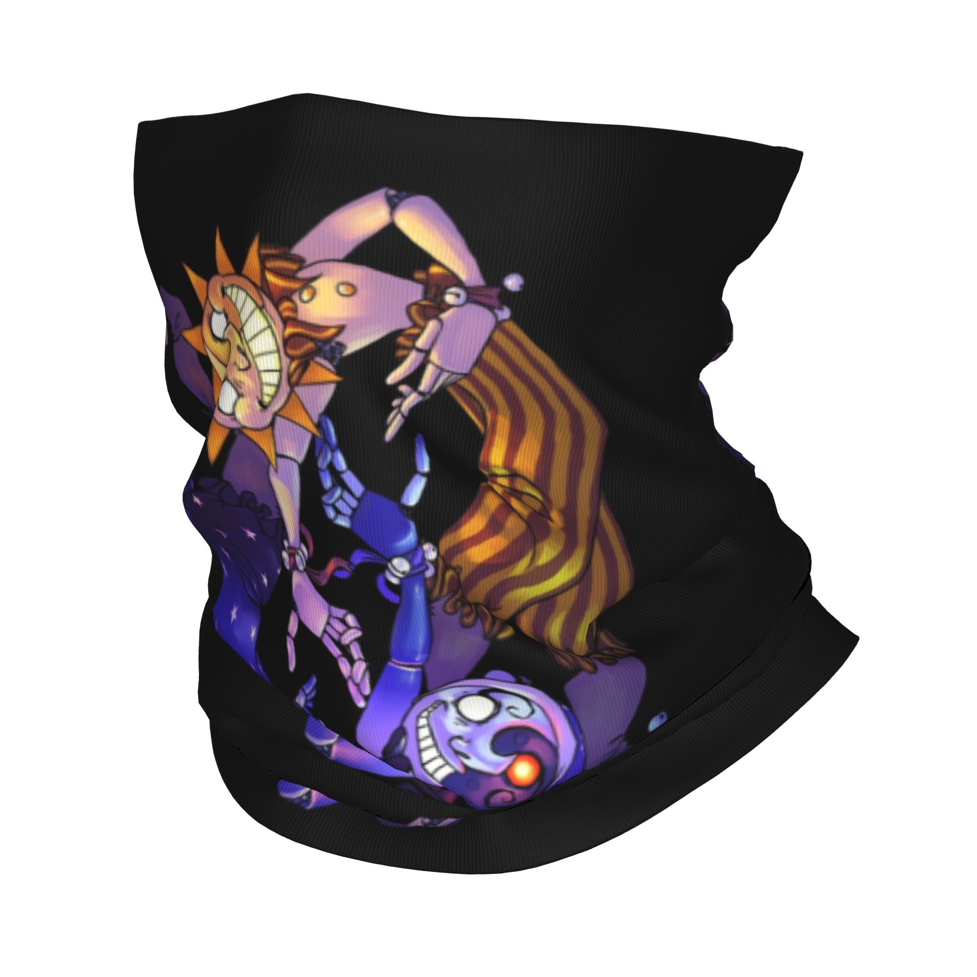 Neck Gaiter Face Cover - Soleil et lune FNAF sécurité violation