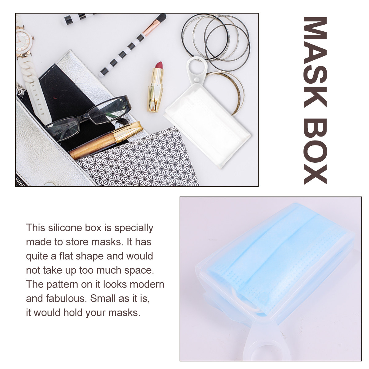 2 boîtes de rangement pour mas - Face Mask Storage Box avis et prix