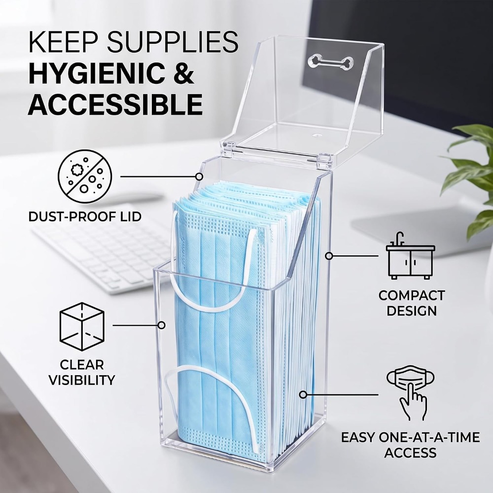 Distributeur de masques faciau - Face Mask Storage Box avis et prix